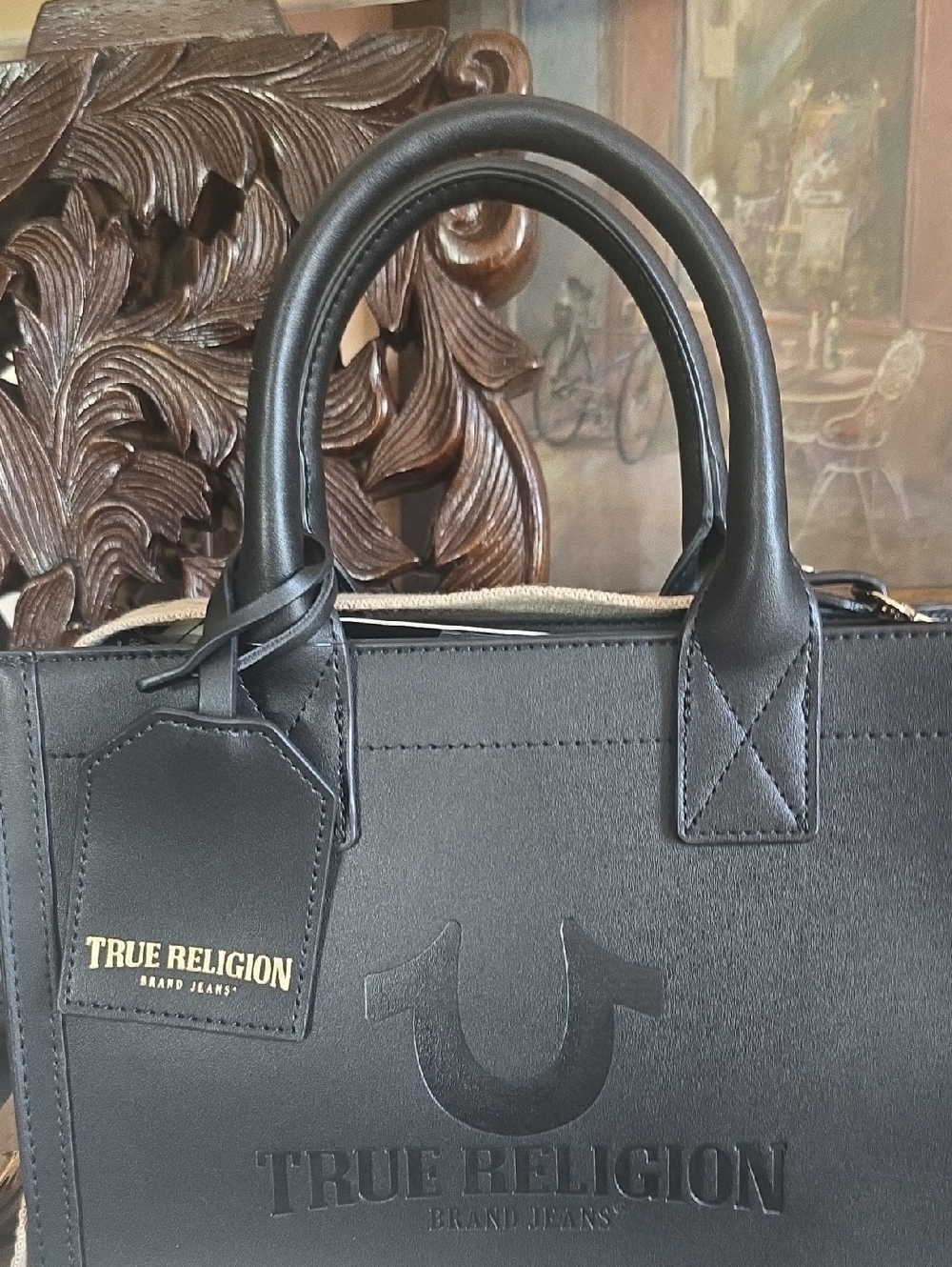 True Religion Black Crossbody Bag